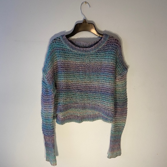 Urban Outfitters Ecote wool boxy stripe sweater - Picture 3 of 6